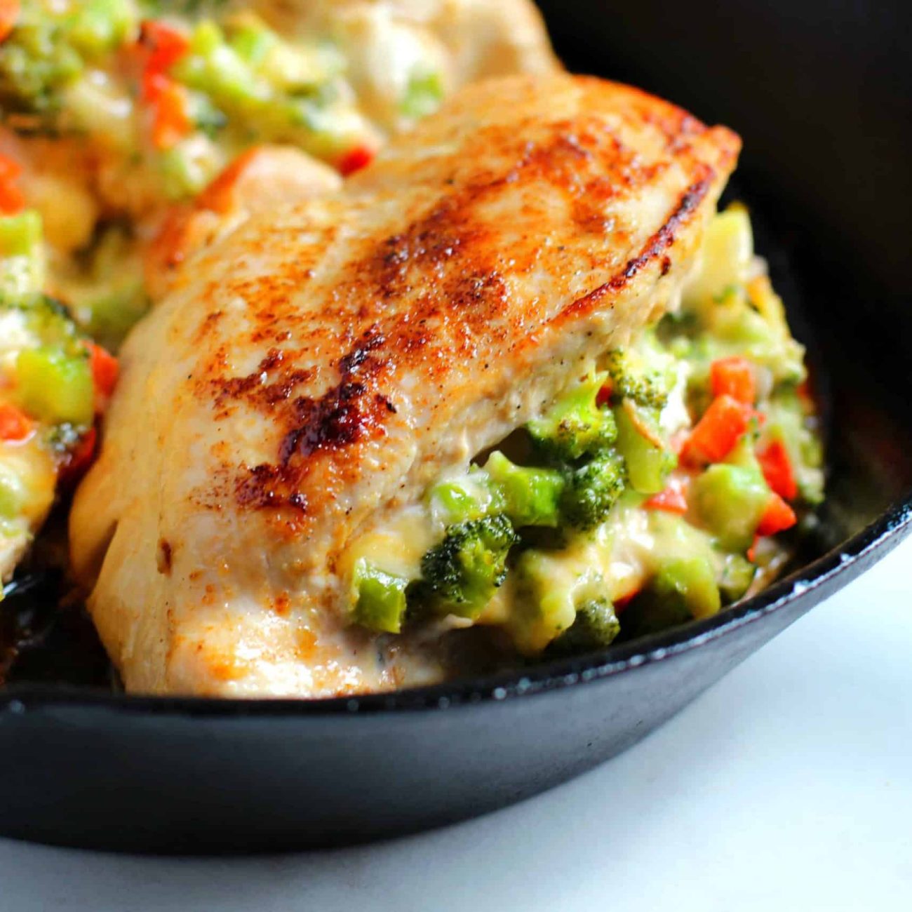 Cheese And Broccoli Stuffed Chicken