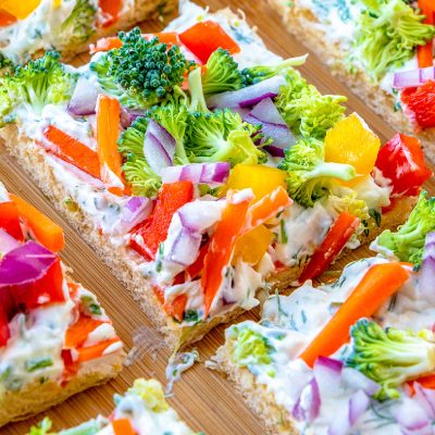 Cheese And Veggie Crescent Squares