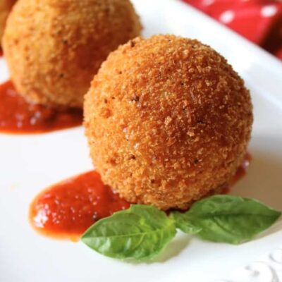 Cheese-Filled Risotto Croquettes With