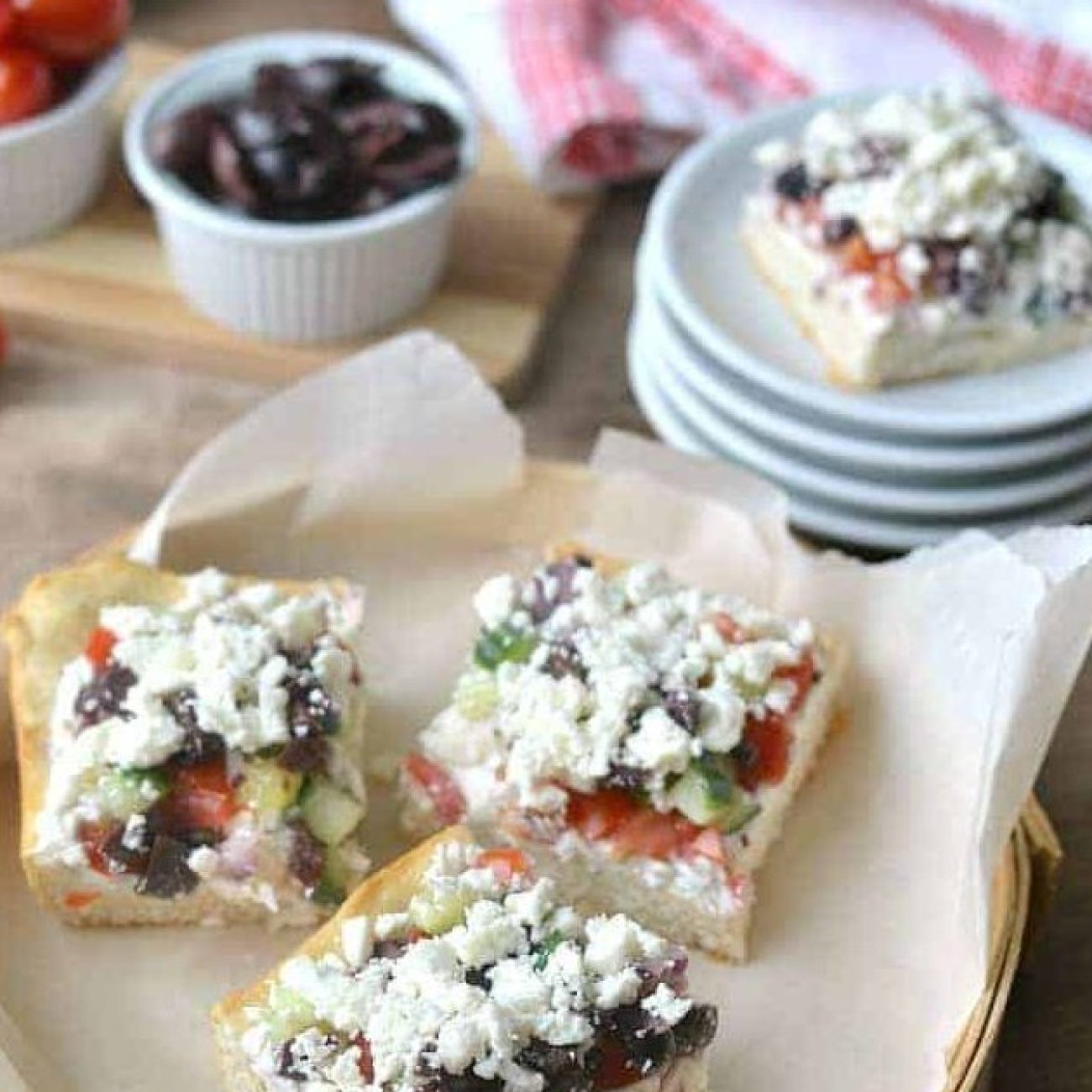 Cheese & Olive Crescent Roll Squares