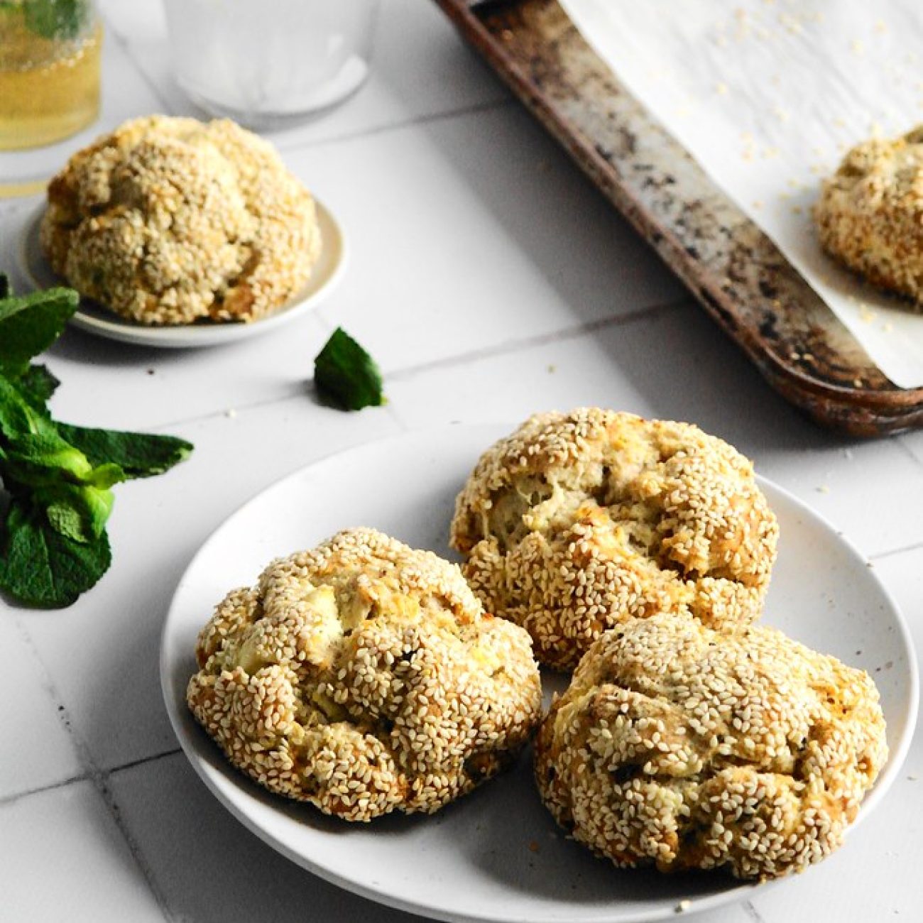 Cheese Scones With Sesame Seeds