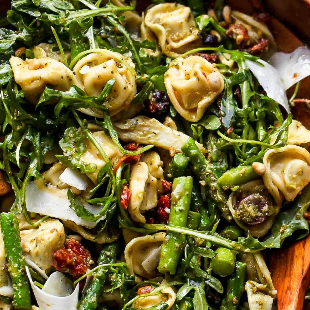 Cheese Tortellini Pesto Pasta Salad