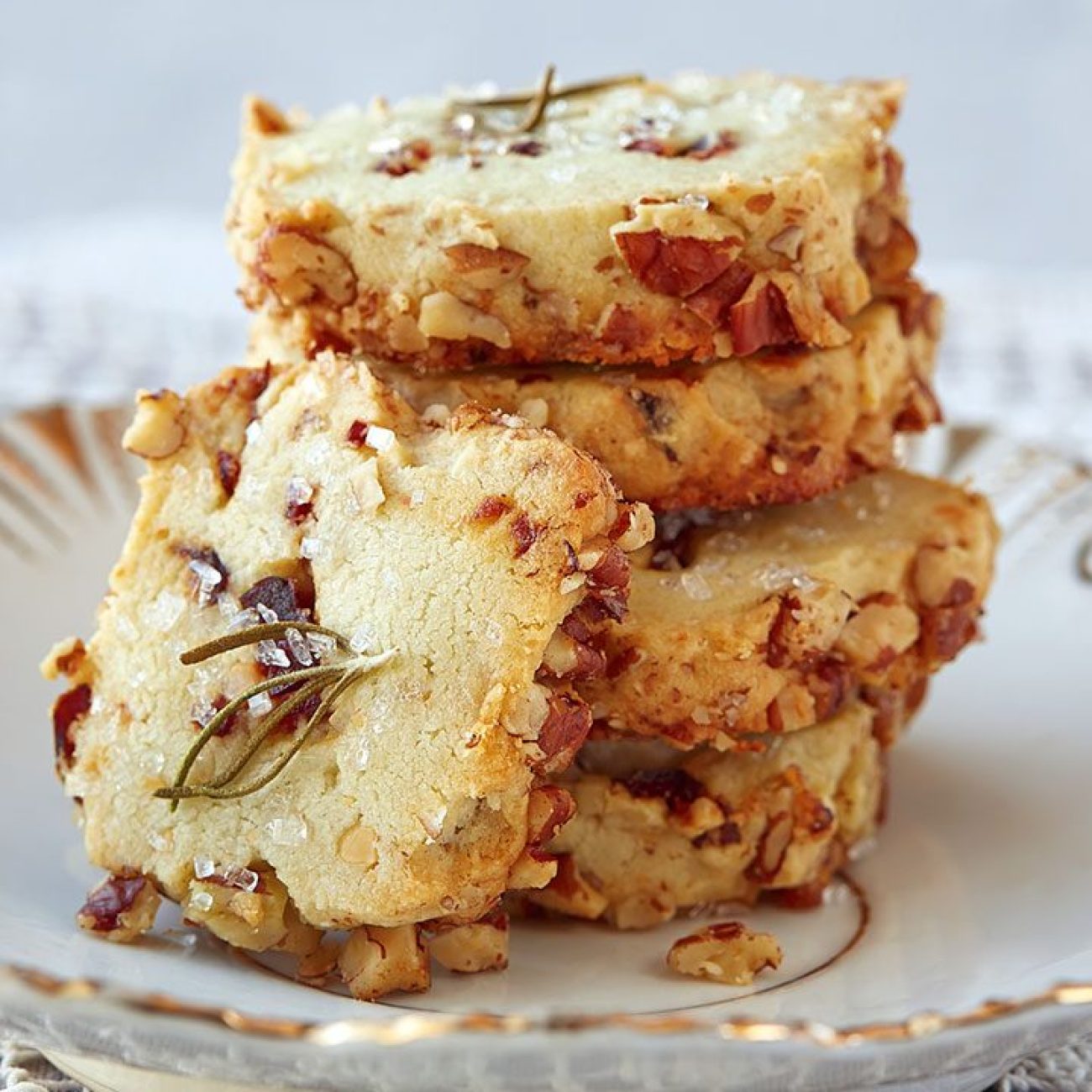 Cheese Walnut And Cranberry Shortbread