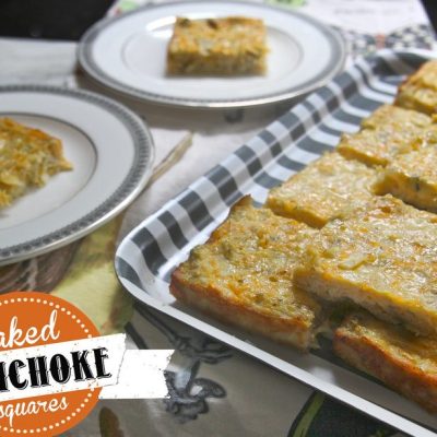 Cheesy Artichoke Squares