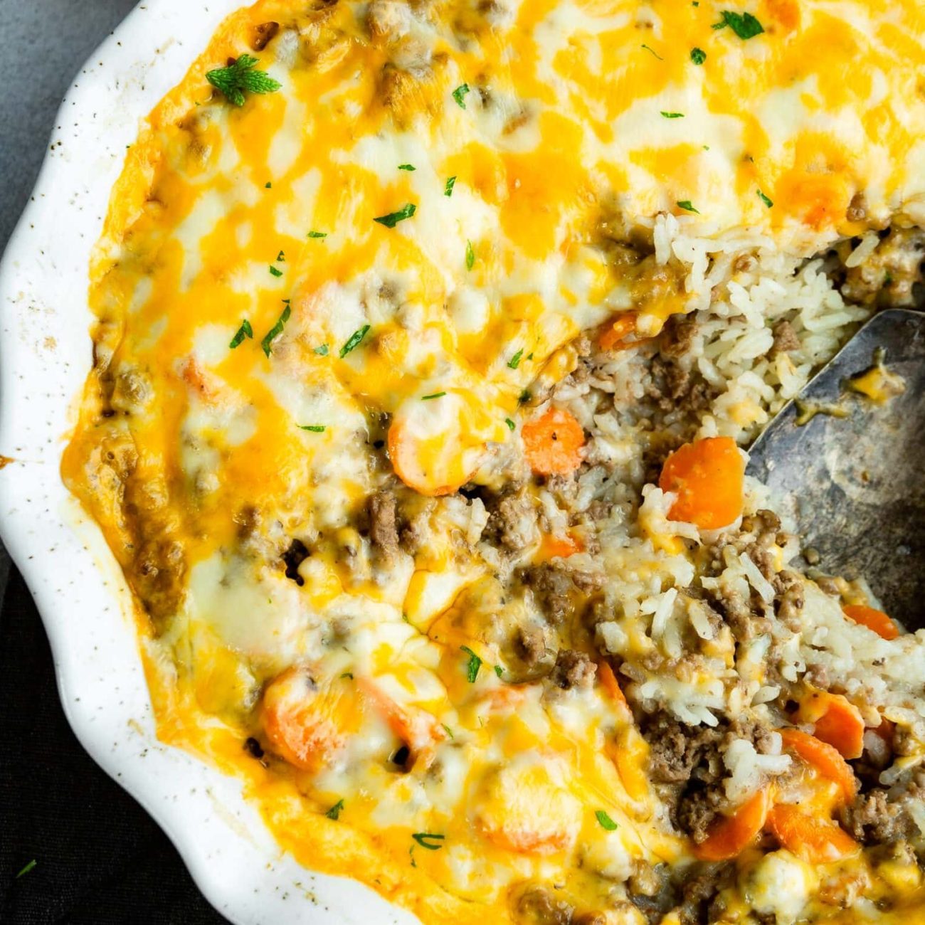 Cheesy Carrot And Rice Casserole