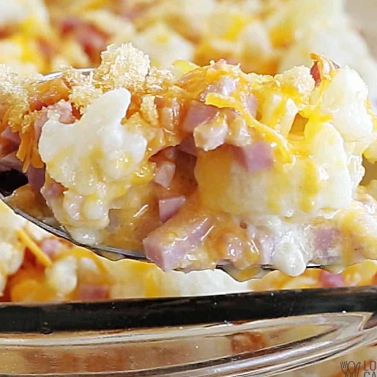 Cheesy Ham Casserole with a Spicy Twist