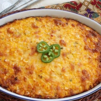 Cheesy Jalapeno Corn Casserole Recipe