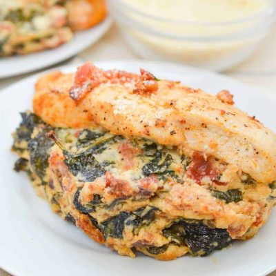 Cheesy O'Brien Stuffed Chicken Breasts Recipe