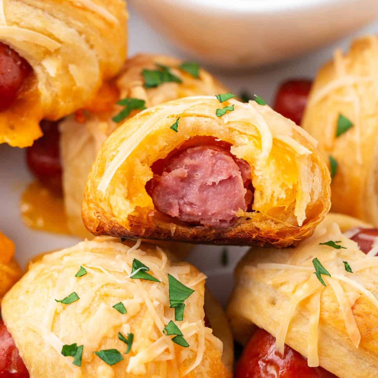 Cheesy Pigs In Blankets