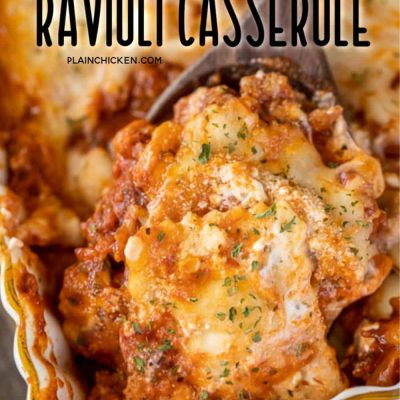 Cheesy Ravioli Casserole