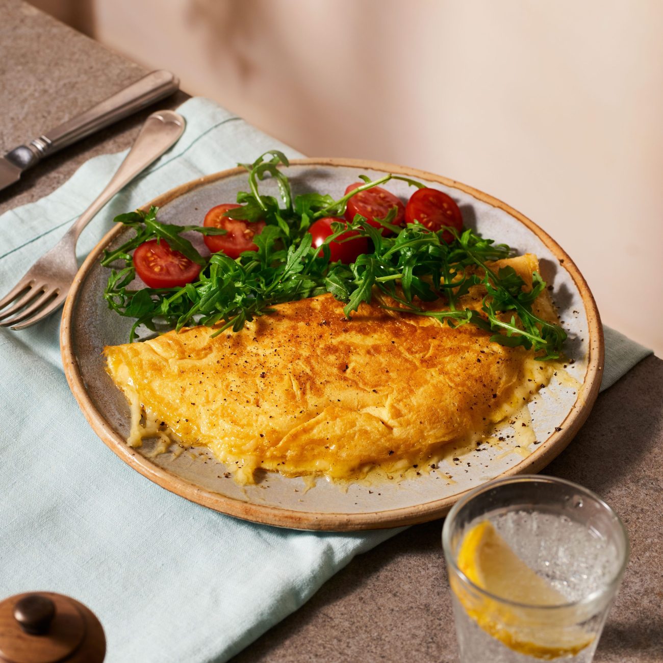 Cheesy Smoked Trout Omelette Recipe