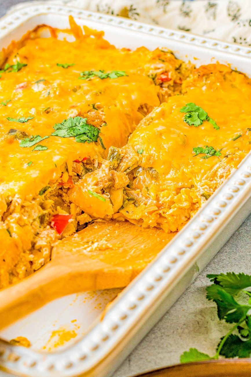 Cheesy Southwestern Chicken Ranch Bake