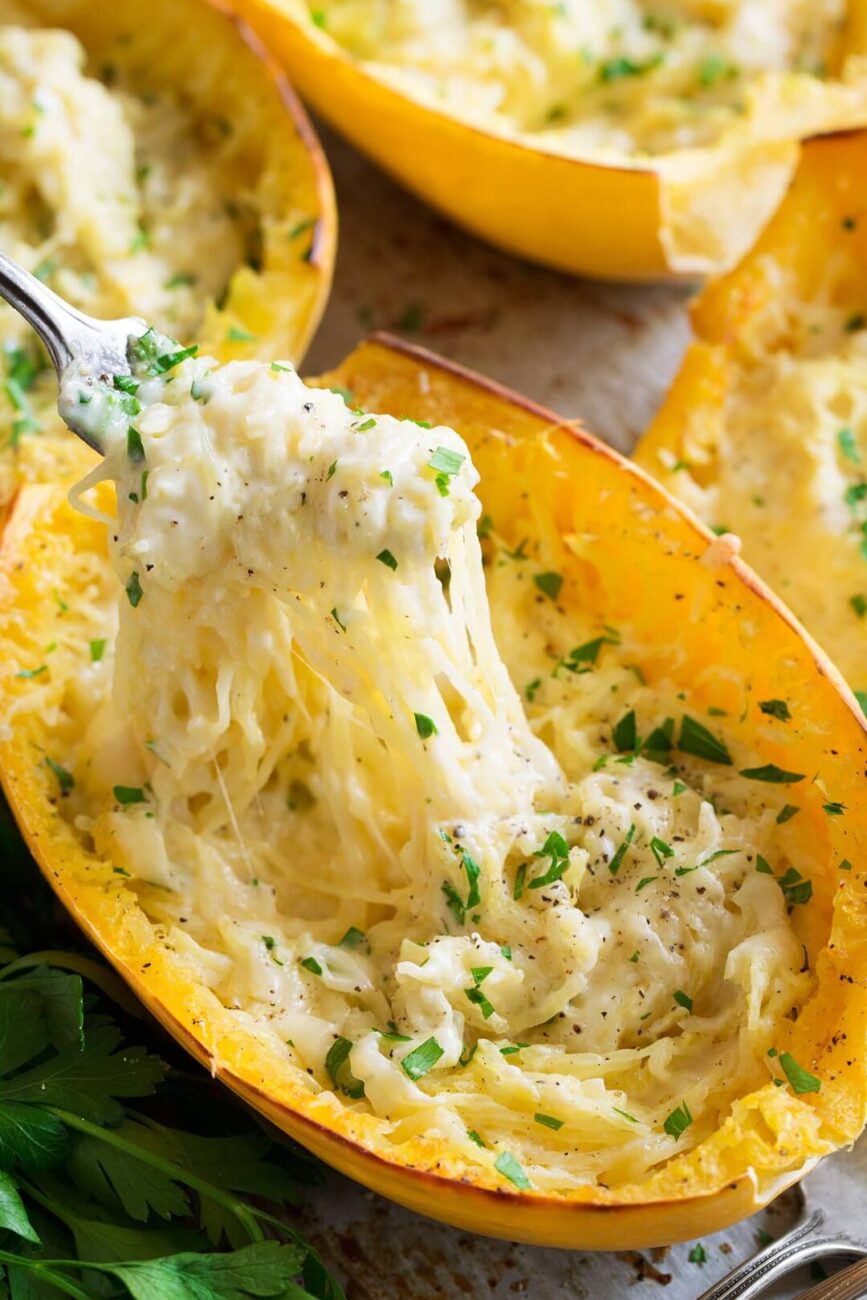 Cheesy Spaghetti Squash Casserole