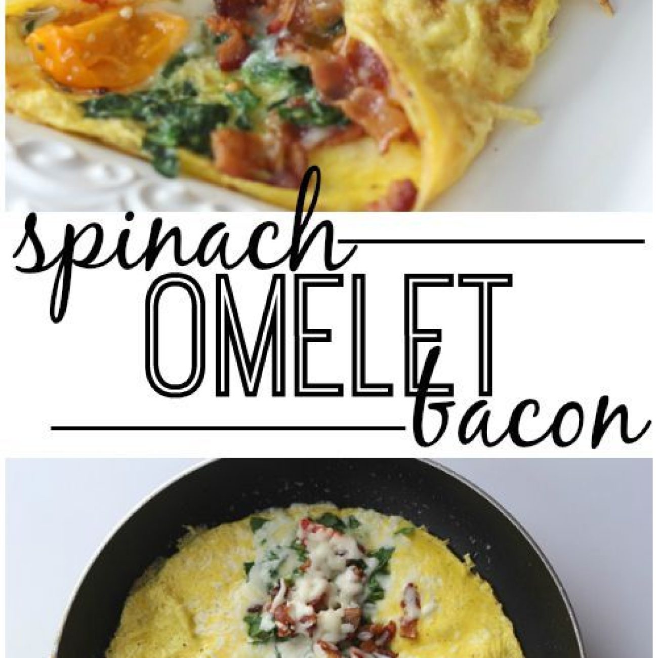 Cheesy Spinach and Tomato Omelet Recipe