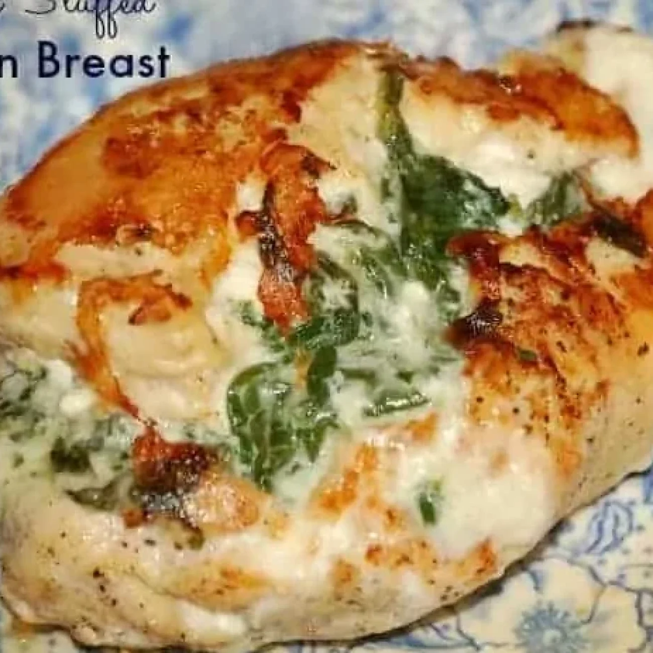 Cheesy Spinach Stuffed Chicken Breast Recipe