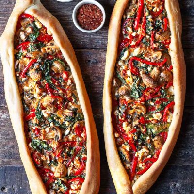 Cheesy Spinach Turkish Pide Recipe - Authentic &Amp; Easy