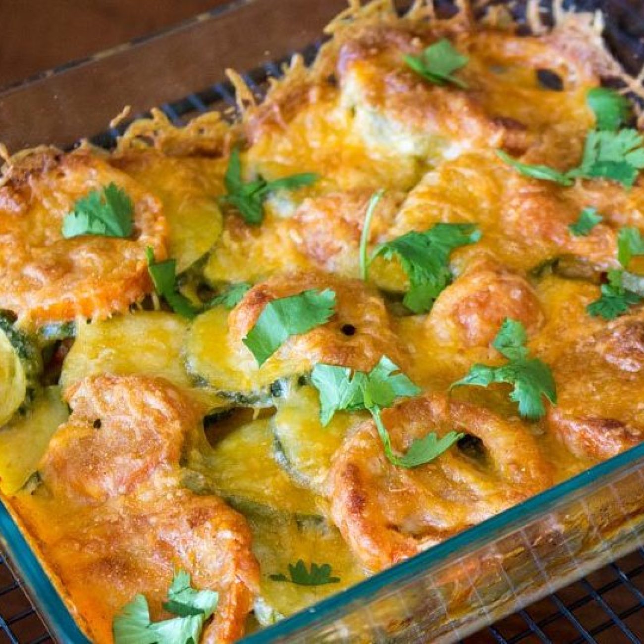 Cheesy Tomato and Zucchini Casserole Bake