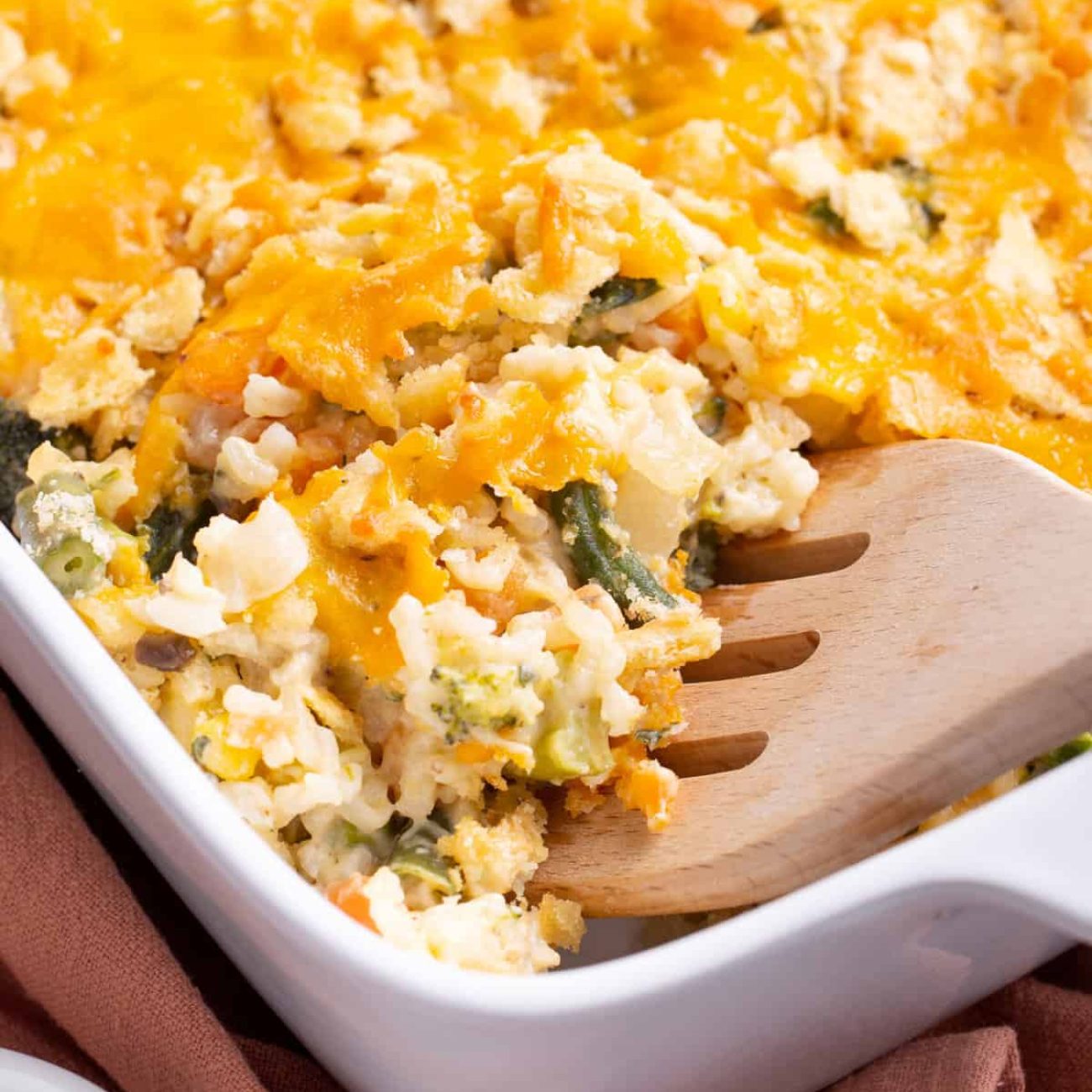 Cheesy Vegetable Rice Casserole