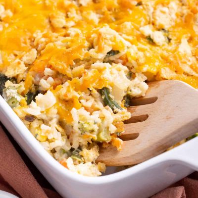 Cheesy Vegetable Rice Casserole