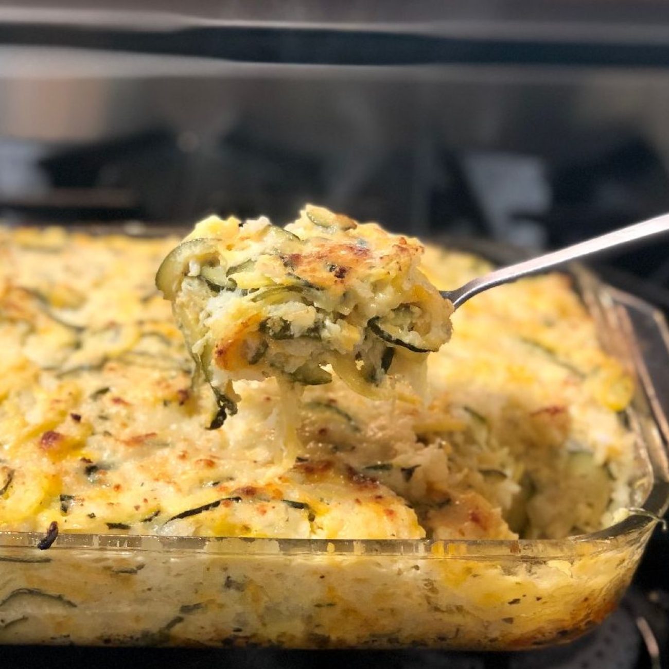 Cheesy Zucchini and Rice Bake Casserole Recipe