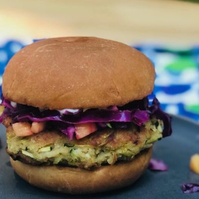 Chermoula Chickpea Burgers