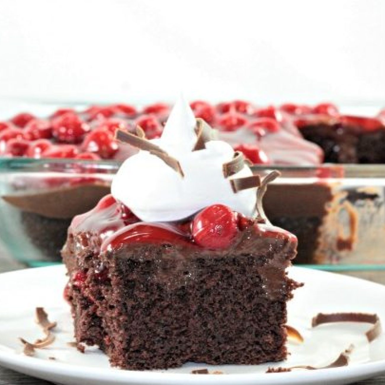 Cherry Chocolate Pudding Cake