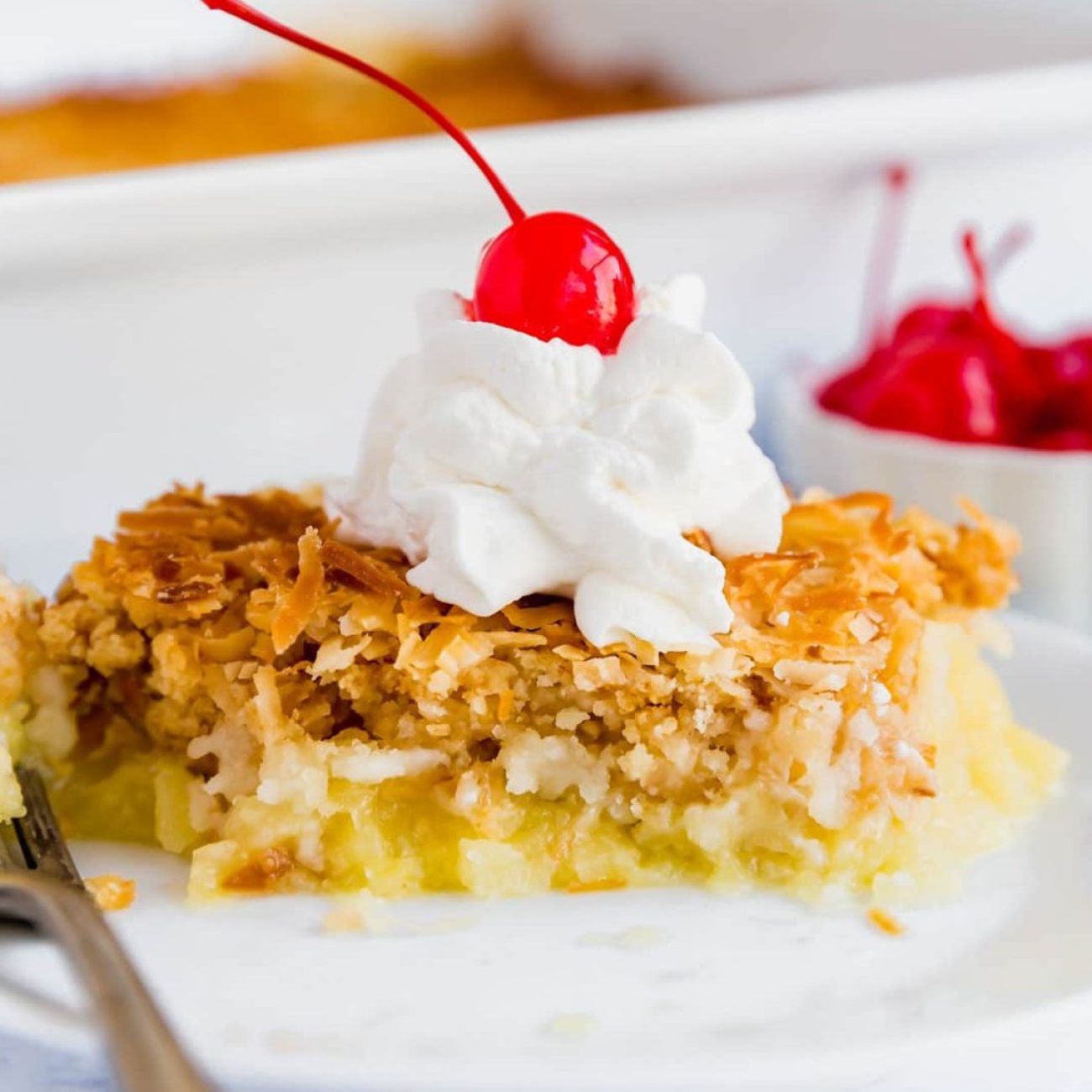 Cherry Coconut Dump Cake