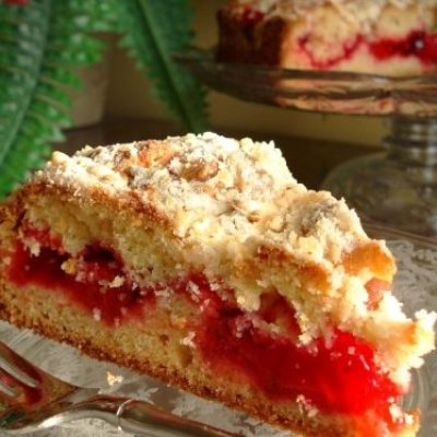 Cherry Crumb Coffee Cake