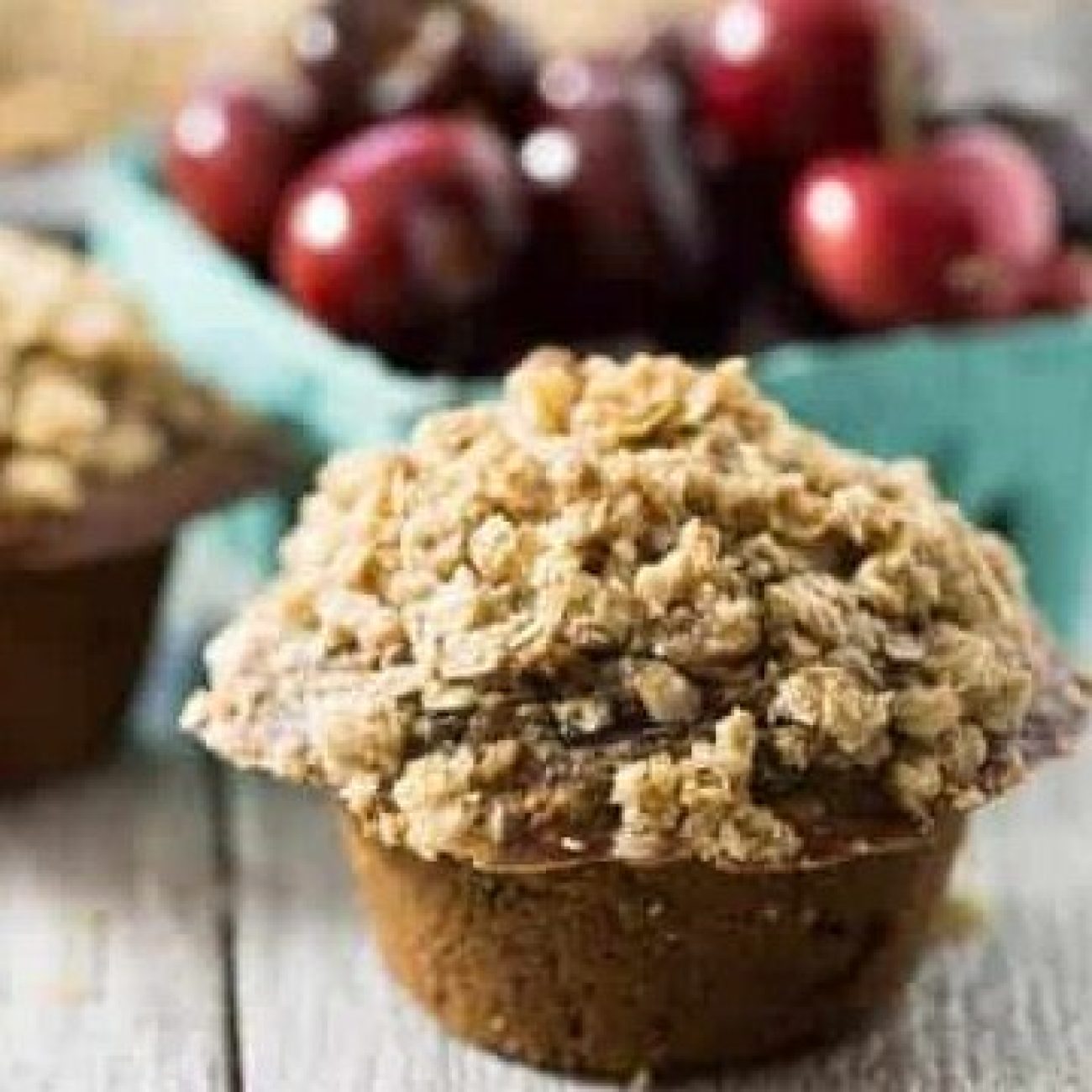 Cherry Oat Muffins