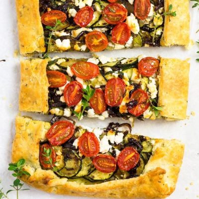 Cherry Tomato And Feta Cheese Slice