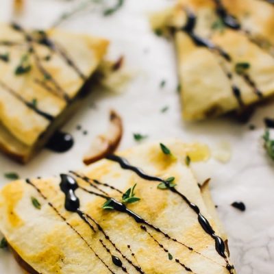 Chevre And Pear Quesadillas