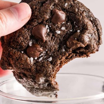 Chewy Double Chocolate Chip Cookies