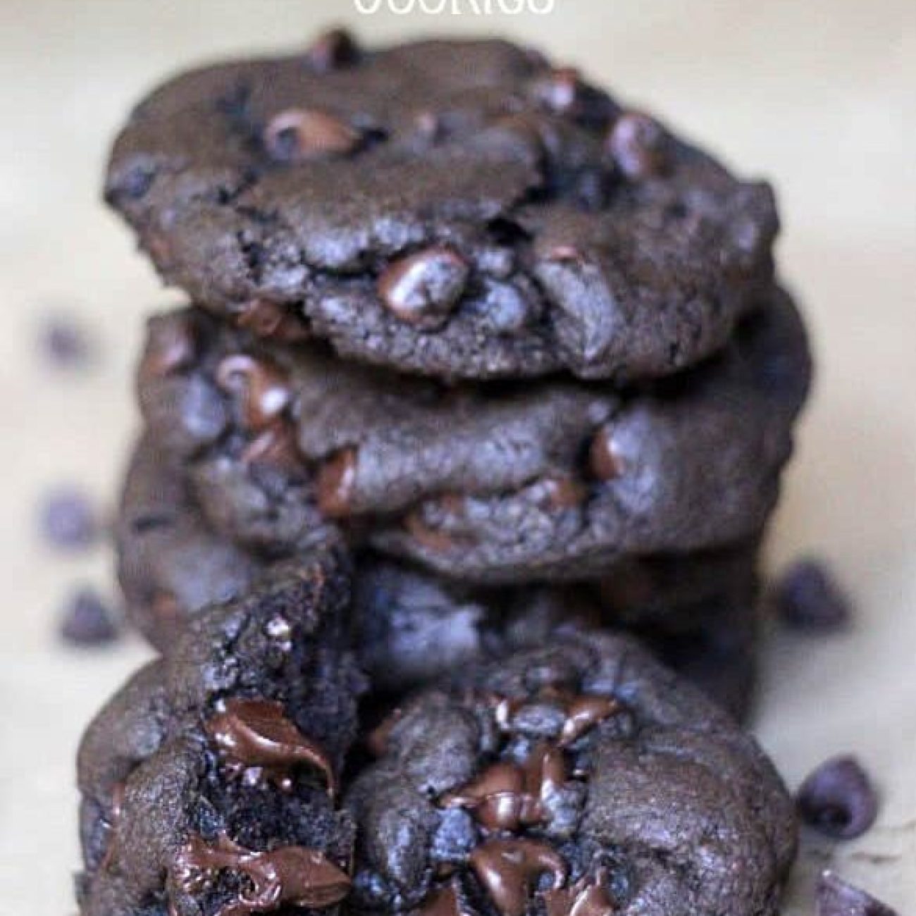 Chewy Double Chocolate Cookies