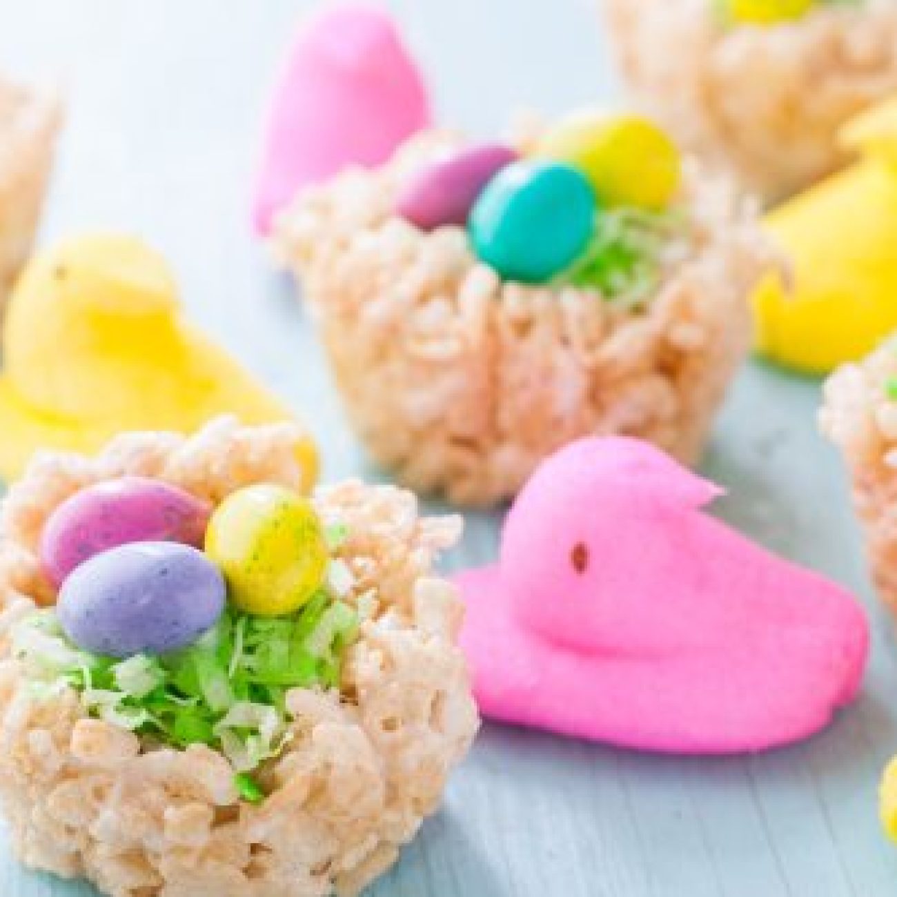 Chick & Egg Krispies Nest Easter Treats