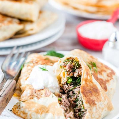 Chicken And Dill Crepes