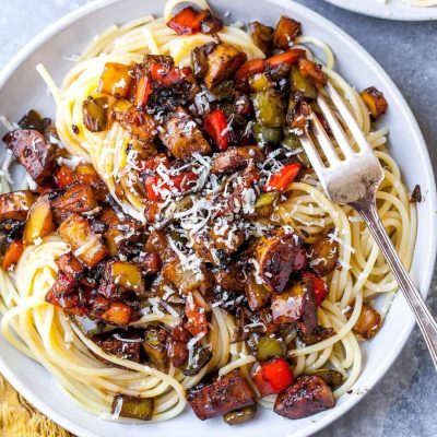 Chicken And Peppers In Balsamic Vinegar