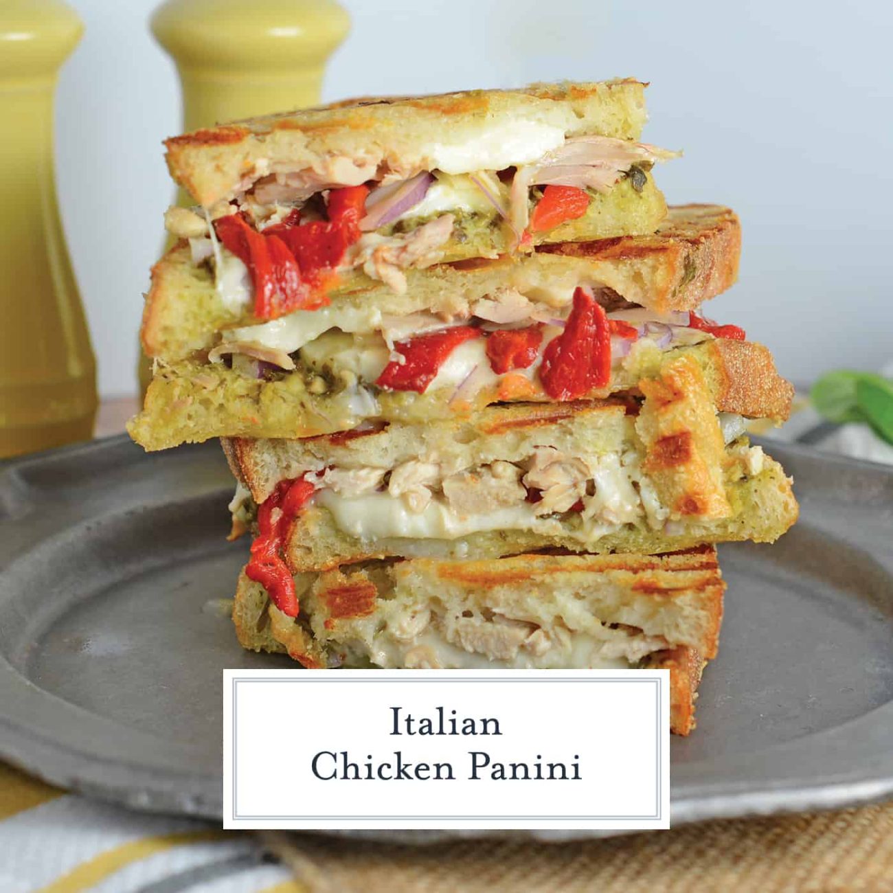 Chicken And Roasted Red Pepper Panini