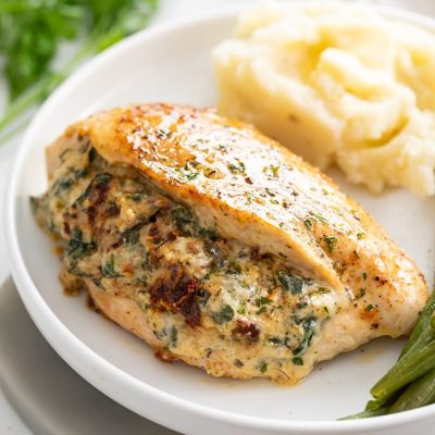 Chicken Breast With Green Onion And Mushroom