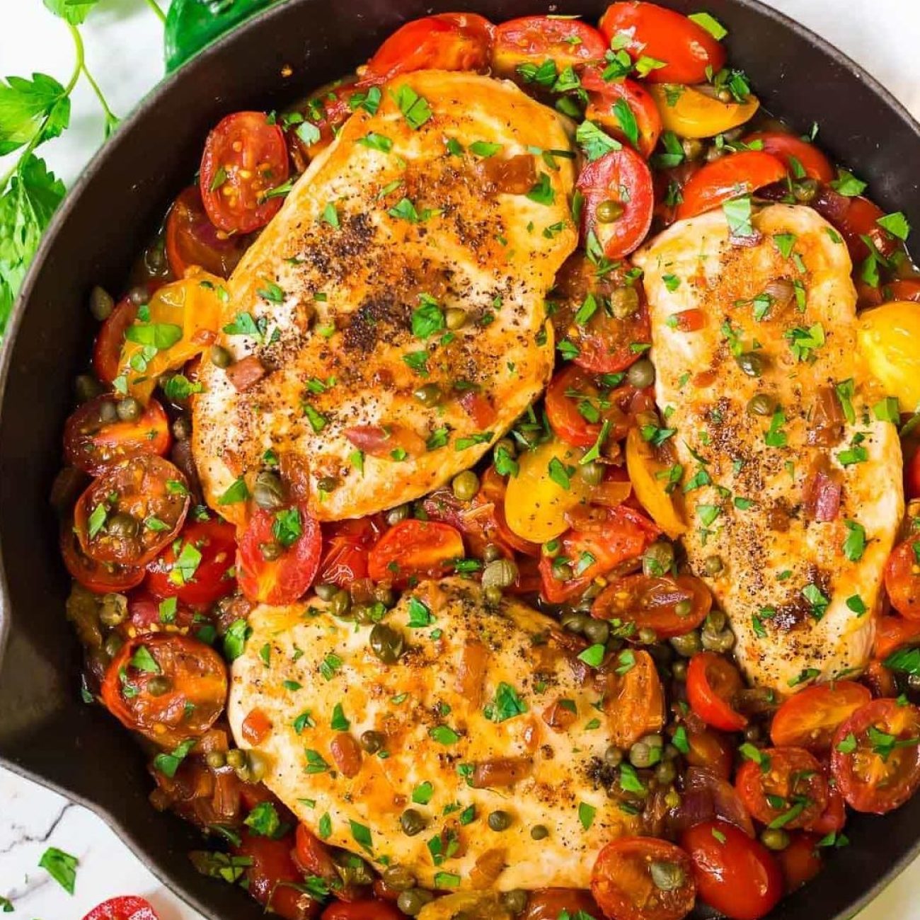 Chicken Breast With Sauteed Tomatoes And