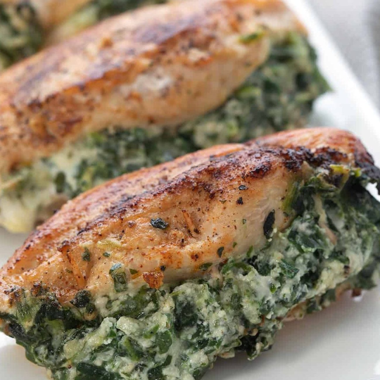 Chicken Breasts Stuffed With Feta And Spinach