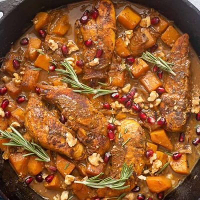 Chicken Breasts With Butternut Squash And