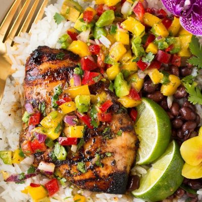 Chicken Breasts With Curried Mango Sauce