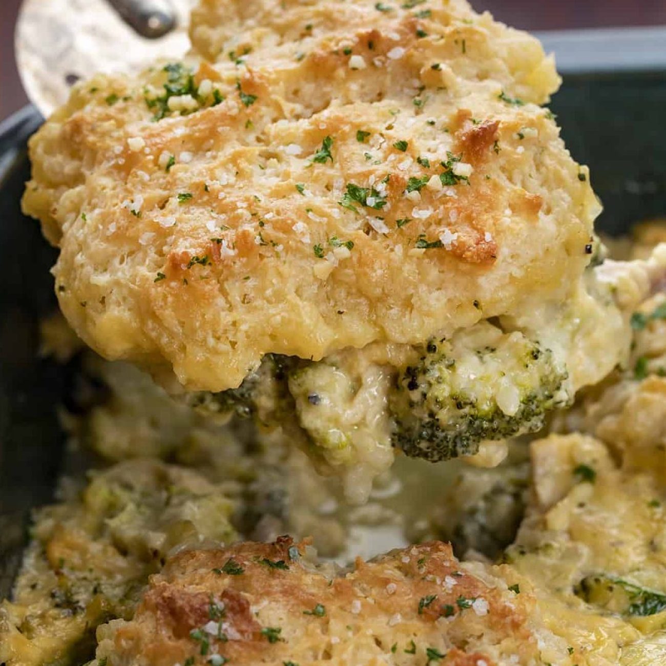 Chicken, Broccoli And Biscuit