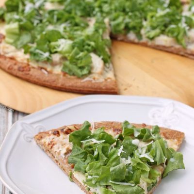 Chicken Caesar Appetizer Pizza