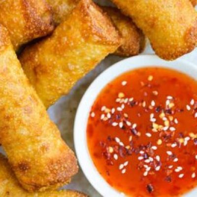 Chicken Coconut Curry Egg Rolls