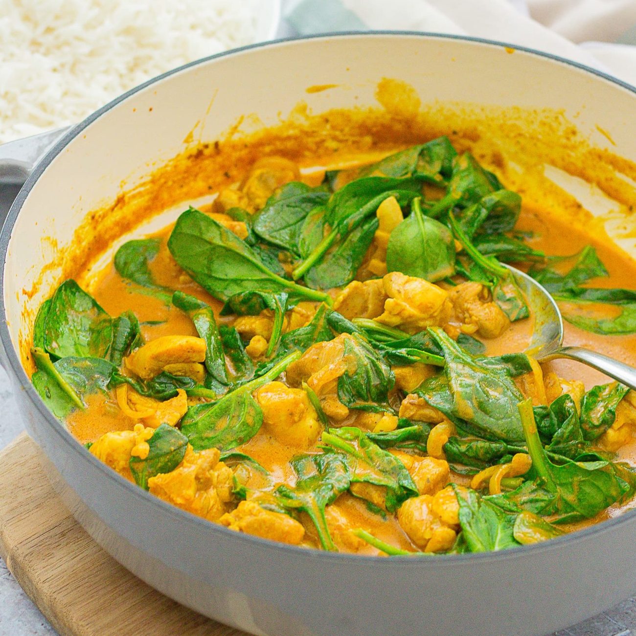 Chicken Curry With Spinach