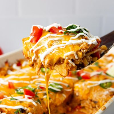 Chicken Enchilada Casserole With