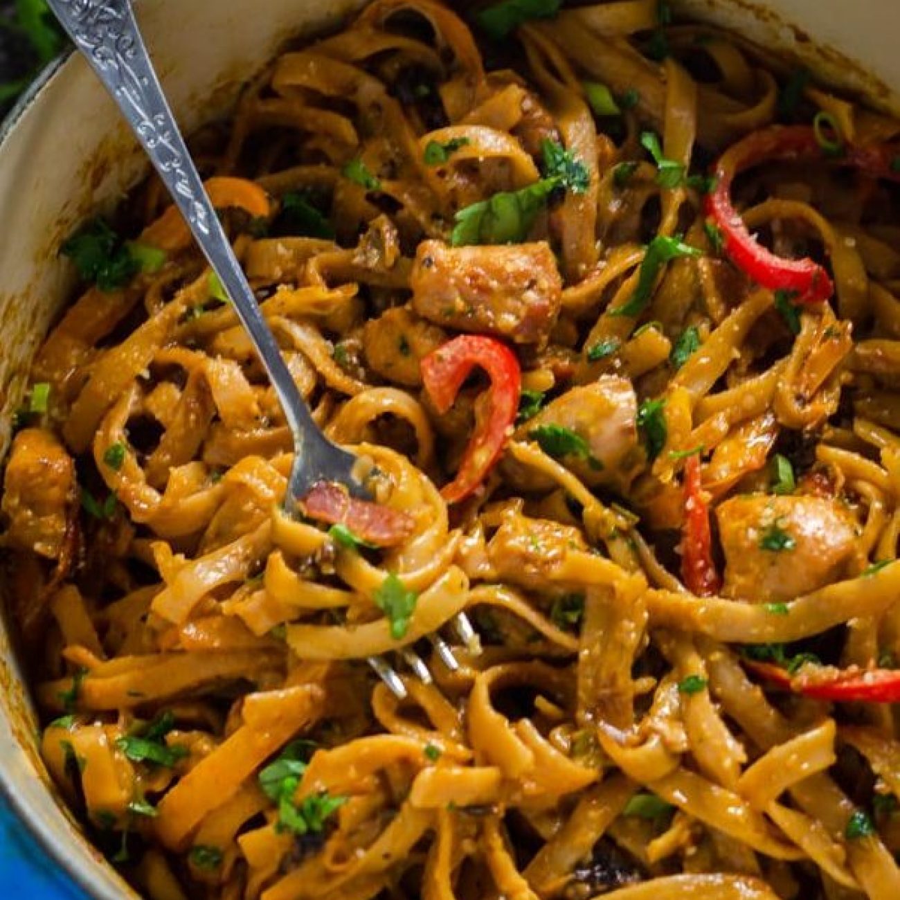 Chicken Fettuccine, Cajun Style