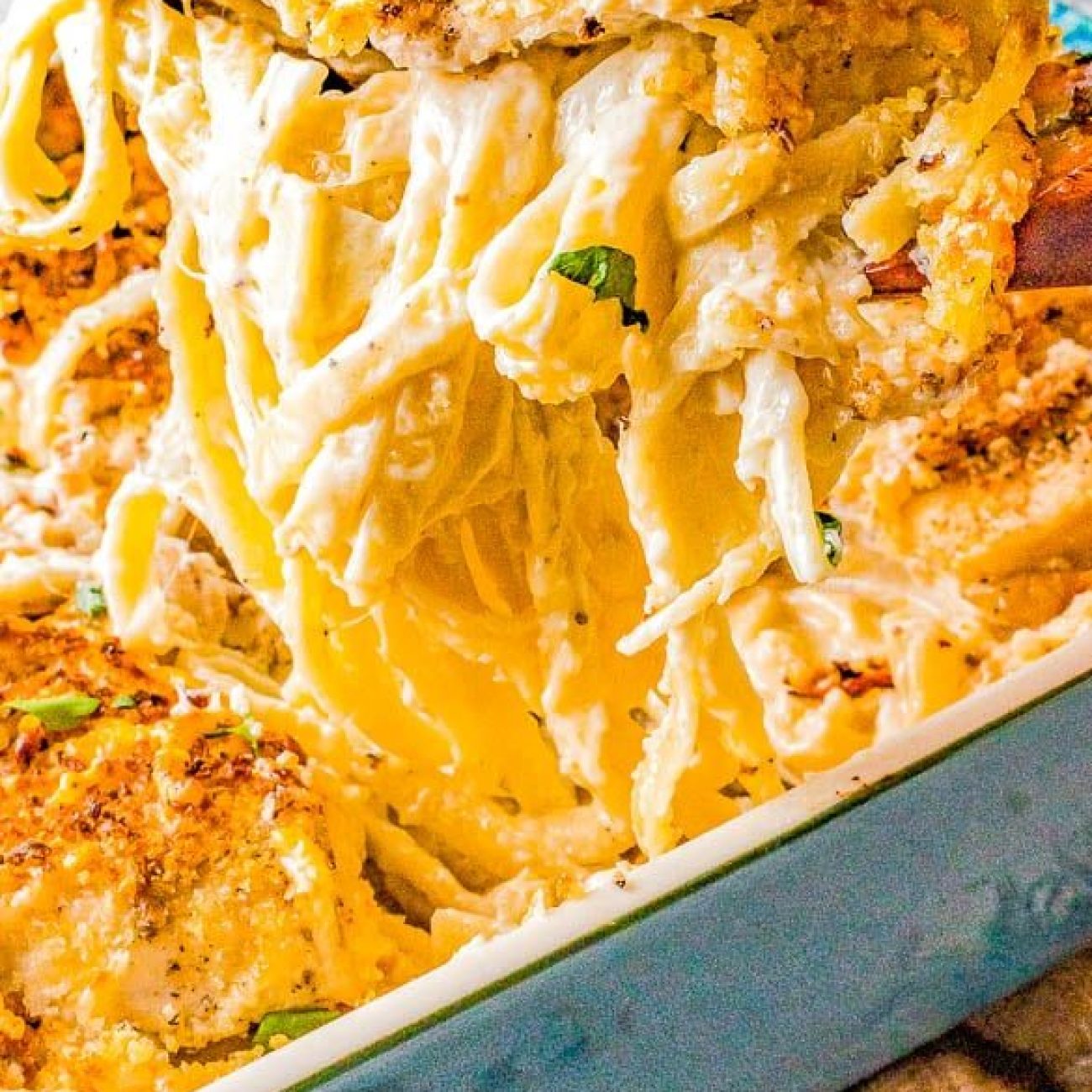 Chicken Fettuccine Casserole