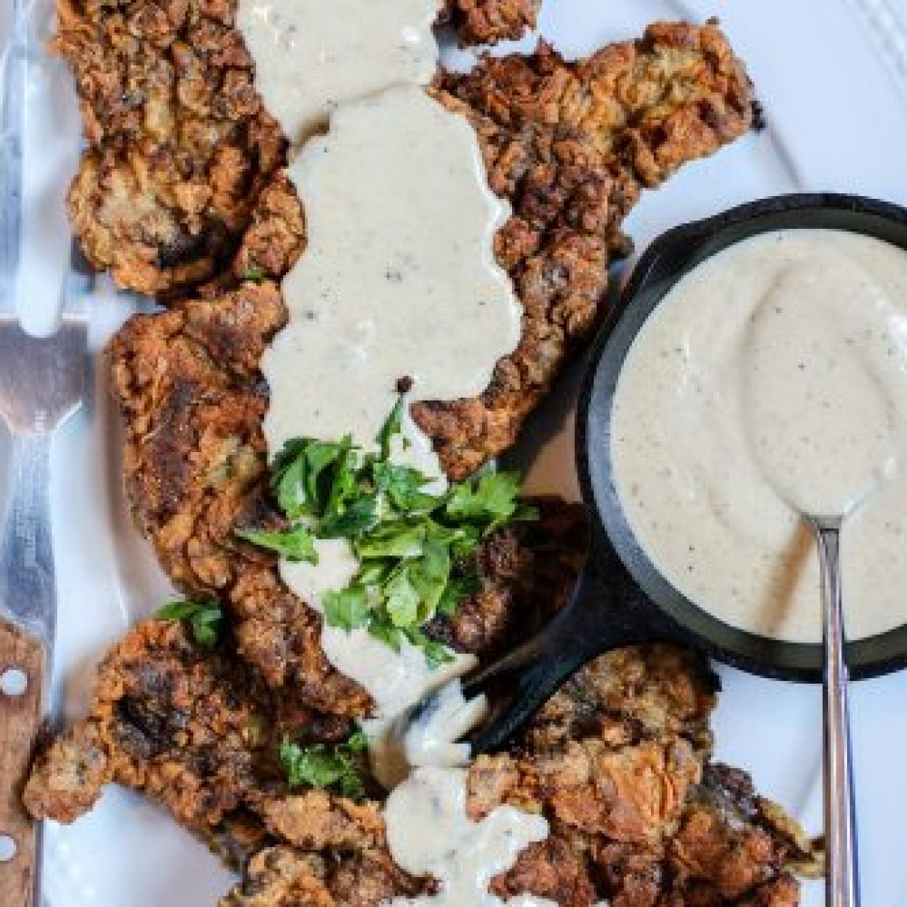 Chicken-Fried Steak Chicken With Creamy